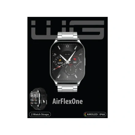 CHYTRÉ HODINKY WG AIRFLEX ONE (SILVER) - 2X ŘEMÍNEK