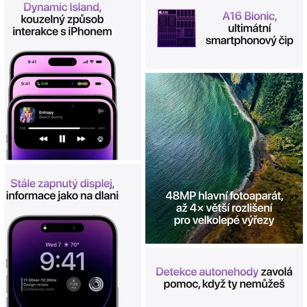 APPLE IPHONE 14 PRO 128GB DEEP PURPLE POUŽITÉ ZBOŽÍ
