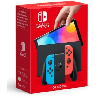 NINTENDO SWITCH OLED, NEON BLUE / NEON RED