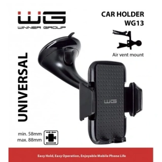 UNIVERZÁLNÍ DRŽÁK DO AUTA ROZTAHOVACÍ WG 5X, BLACK